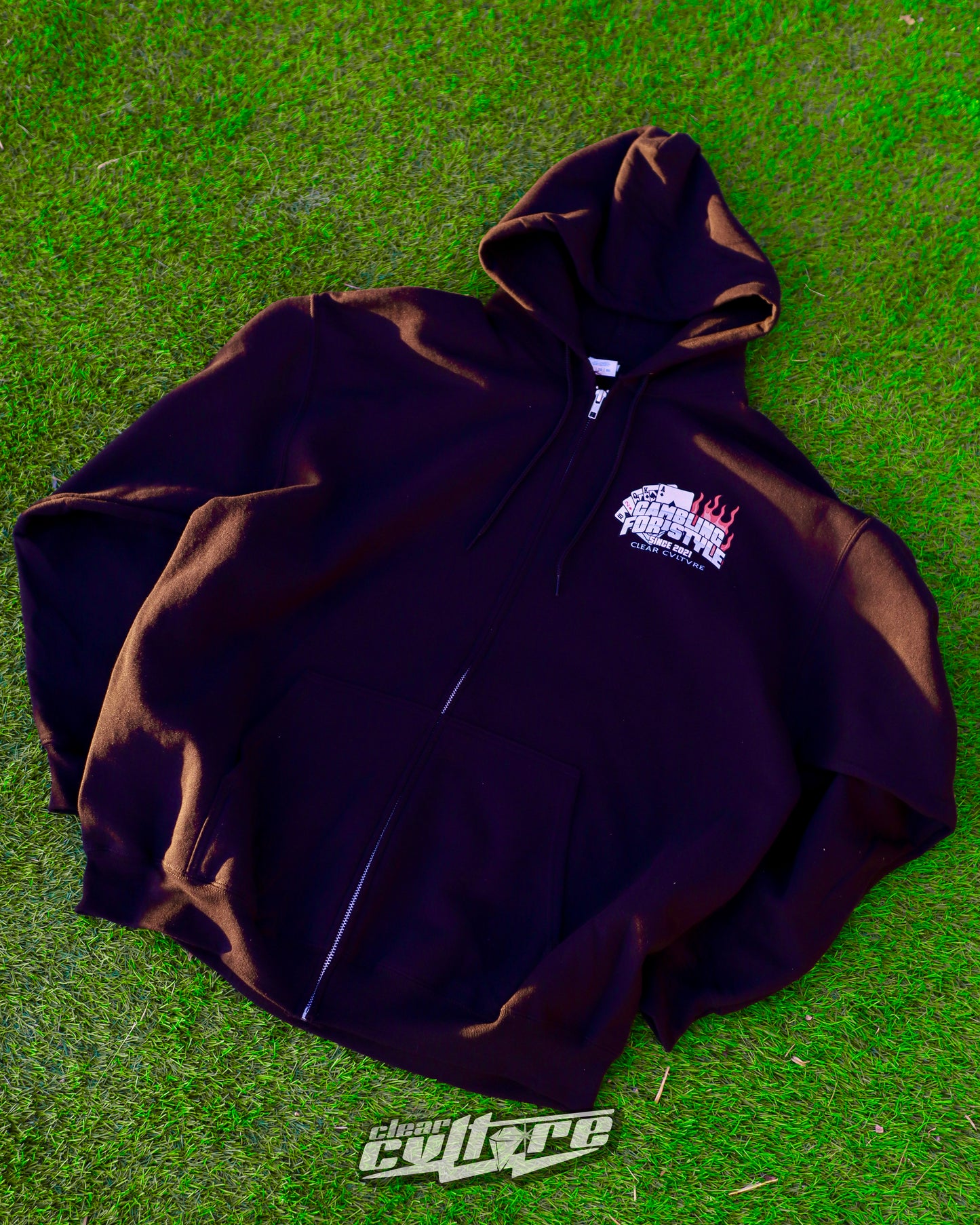 Gambling for Style Zip-Up Jacket
