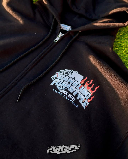 Gambling for Style Zip-Up Jacket