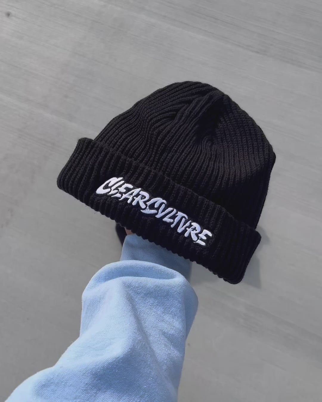 Graffiti Beanie – Clear Cvltvre