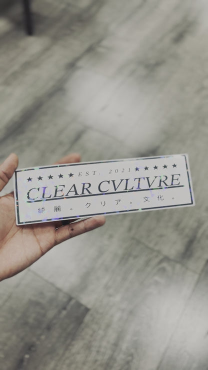 Clear Cvltvre Sticker